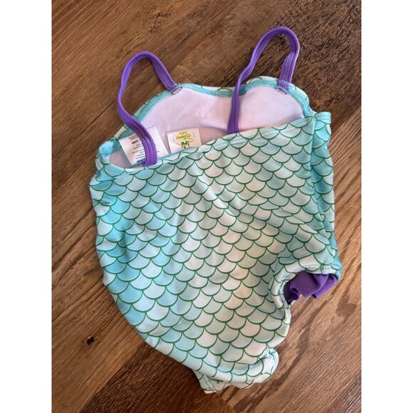 NWOT Disney Baby 6-9M One-Piece Ariel Mermaid Swimsuit - Picture 2 of 3